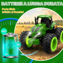 Carica l'immagine nel visualizzatore di Gallery, HappyGoLucky Trattore Telecomandato per Bambini con Luce, 2,4 GHz, Verde