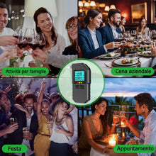 Carica l'immagine nel visualizzatore di Gallery, Dusefogo Etilometro Portatile Certificato, Professionale Alcol Test, Digitale Etilometro con Display Schermo LED, con 20