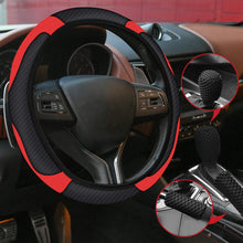 Carica l'immagine nel visualizzatore di Gallery, URAQT Coprivolante Auto in Pelle Microfibra, Coprivolante Auto Universale 37-39 cm, Coprivolantes Autos Pelle con Copri 