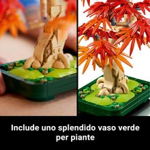 Carica l'immagine nel visualizzatore di Gallery, LEGO Botanicals Bonsai di Acero Rosso Giapponese - Set di Piante Artificiali con Foglie Rosse e Arancio Finte e Vaso Costruibile - Regalo per Adulti Amanti del Fai da Te - 10348