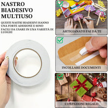 Carica l'immagine nel visualizzatore di Gallery, KEYRI 2 Rotoli Tapes Nastro Biadesivo Larghezza 10mm * 50 Metri per Rotolo