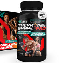 Carica l'immagine nel visualizzatore di Gallery, Italian Elite® Thermo Shape Pro 120 cpr. Integratore Alimentare con Estratti Vegetali Vitamine e Minerali. Pre Workout. 