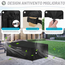 Carica l'immagine nel visualizzatore di Gallery, Copertura Tavolo Esterno 150x100x75cm Copertura Mobili da Giardino