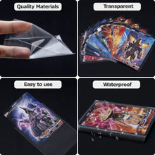 Carica l'immagine nel visualizzatore di Gallery, Buste Proteggi Carte, 500 Pezzi Trasparenti Bustine Carte 66 X 92 MM 0,1MM Tasche Vuote per Carte Da Collezione Pokemon Magic