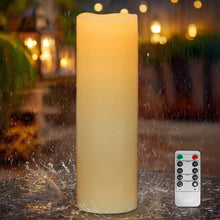 Carica l'immagine nel visualizzatore di Gallery, Kimjo 10 x 35 cm Candele LED Grandi Senza Fiamma per Esterni, Onda