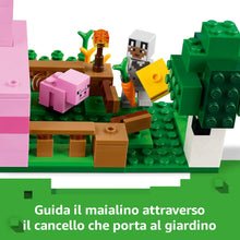 Carica l'immagine nel visualizzatore di Gallery, LEGO Minecraft La Casa del Maialino Giocattolo - Set di Costruzioni che Include una Figura Eroe, un Mob, una Fattoria e un Bioma della Foresta - Regalo per Gamer, Bambine e Bambini da 7 Anni - 21268