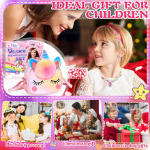 Carica l&#39;immagine nel visualizzatore di Gallery, ZLPBAO 20pc Unicorno Bambina Regalo, Regalo Bambina 3 4 5 6 Anni Unicorno Regalo Borsetta Set per Capelli Mollette Ragazze Arcobaleno Collana Bracciale Anello Orecchino Travestimenti e Giochi di Ruolo