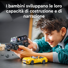 Carica l&#39;immagine nel visualizzatore di Gallery, LEGO Speed Champions Mercedes-AMG G 63 e Mercedes-AMG SL 63, Macchine Giocattolo da Costruire, 2 Modellini di Auto per Bambini e Bambine da 10 Anni con Minifigure di Piloti, Regalo di Compleanno 76924