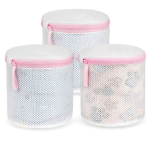 Carica l'immagine nel visualizzatore di Gallery, Flintronic Borse per Bucato con Zip e Rete, 3pz(Rosa)