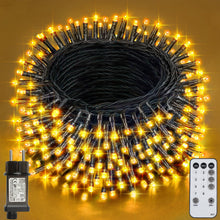 Carica l'immagine nel visualizzatore di Gallery, Realky Luci Albero di Natale, 38.2M 320 LED Luci Natalizie da Esterno ed Interno, 8 Modalità con Funzione Memoria e Telecomando Luci di Natale per Giardino, Balcone, Casa, Festa - Bianco Caldo