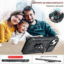 Carica l'immagine nel visualizzatore di Gallery, LeYi Cover per iPhone 13 con Vetro Temperato [2 Pack](Nero)