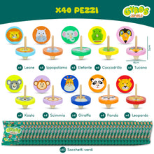 Carica l&#39;immagine nel visualizzatore di Gallery, Trottola Bambini Pack 40 Gadget Compleanno Bambini - BONNYCO | Regalini Fine Festa Compleanno, Gadget Compleanno Bambina Bambino, Regalini Compleanno Bambini Invitati Pensierini per Bambini Dopo Festa