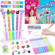 Carica l'immagine nel visualizzatore di Gallery, MOMUSE Laboratorio Delle Penne 50 Accessori, Kit Creativo per Creare Penne Fabbrica, Lavoretti Creativi per Bambini 6 Anni, Idee Regalo per Ragazze 6 7 8 9 10 anni