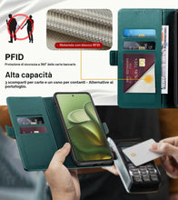 Carica l'immagine nel visualizzatore di Gallery, Cover Libro per Motorola Moto Edge 60,Verde