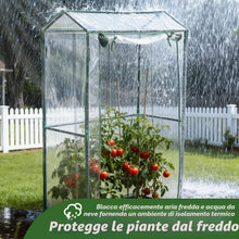 Carica l'immagine nel visualizzatore di Gallery, Chiaro PVC Piccolo Copertura della Casa, 100x50x150cm, Serra da Giardino, Serra da Balcone, per Prevenire Danni alle Pia