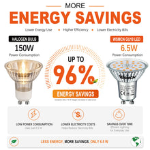 Carica l'immagine nel visualizzatore di Gallery, Energetica B Lampadine LED GU10 6,5W(150W) Bianco Caldo 3000K 1300lm, 8 Pz