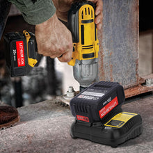 Carica l'immagine nel visualizzatore di Gallery, TOPBATT DCB107 sostituto del caricabatterie per Dewalt 10,8~20V 3A con indicatore LED caricabatterie