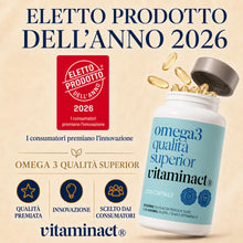 Carica l'immagine nel visualizzatore di Gallery, Omega 3-500 Capsule - 2000mg Di Olio Di Pesce Purissimo per Dose In Forma Trigliceride (TG) - 600mg di EPA e DHA per Dos
