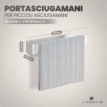 Carica l'immagine nel visualizzatore di Gallery, LIEBHEIM Porta Asciugamani Bagno Adesivo - Appendi Asciugamani Bagno