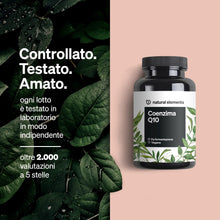 Carica l'immagine nel visualizzatore di Gallery, Coenzima Q10 puro 200mg – 120 capsule vegane – 4 mesi di durata – COQ10 di alta qualità dalla fermentazione del mais – I