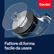 Carica l'immagine nel visualizzatore di Gallery, GAUDER Nastro magnetico con dispenser, striscia autoadesiva (6 m x 19 mm)