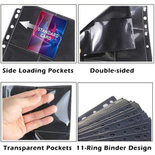 Carica l'immagine nel visualizzatore di Gallery, PALUDO 900 Tasche Raccoglitore Carte Collezionabili, Binder Album Carte 50 Pagine per 18-Tasche, Buste per Carte Trading Card Sleeves Fogli per Raccoglitore ad Anelli A4 Binder Photocard Collezione