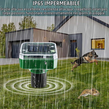 Carica l'immagine nel visualizzatore di Gallery, Distributori di talpe solari: IP65 impermeabile a energia solare, spaventaparvicole, antitalpe a ultrasuoni, per espelle