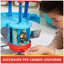 Carica l&#39;immagine nel visualizzatore di Gallery, Paw Patrol, Quartier Generale, con Lanciatore per Veicoli, 2 Personaggi Paw Patrol, Veicolo della Polizia di Chase e Accessori, Giocattolo per Bambini e Bambine, 3+ anni