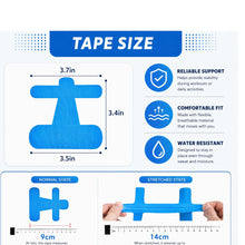 Carica l'immagine nel visualizzatore di Gallery, 30 PCS Hallux Valgus Tape Set - 4 Colori (Rosso Blu Nero Nudo) Nastro Kinesiologico Pre-tagliato per Correttore Alluce V