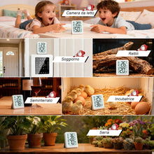 Carica l'immagine nel visualizzatore di Gallery, Antonki Termometro Ambiente Digitale Igrometro Interno Umidità Casa