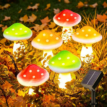 Carica l'immagine nel visualizzatore di Gallery, Joycome 6 LED Fungo Luci Solari da Giardino 8 Modalità Decorazioni Giardino