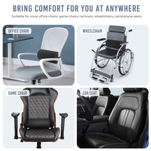 Carica l'immagine nel visualizzatore di Gallery, Tusscle Cuscino Lombare per Sedia da Ufficio per Auto, Cuscino di Supporto Lombare a Forma di D per un Fastidioso Sollievo Dalla Parte Bassa Della Schiena, Aiuta a Correggere la Postura Seduta