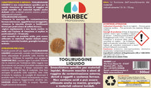 Carica l'immagine nel visualizzatore di Gallery, MARBEC Togliruggine liquido 500ML