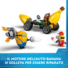 Carica l&#39;immagine nel visualizzatore di Gallery, LEGO Cattivissimo Me I Minions e l’Auto Banana, Set dal Film della Illumination, Macchina Giocattolo da Costruire, Giochi Creativi per Bambini e Bambine da 6 Anni con Minifigure, Idea Regalo 75580