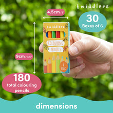 Carica l'immagine nel visualizzatore di Gallery, THE TWIDDLERS 180 Mini Matite Colorate, Gadget Compleanno Bambini