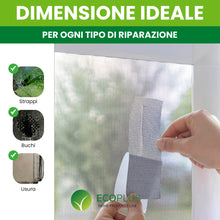 Carica l'immagine nel visualizzatore di Gallery, Nastro Riparazione Zanzariere in Fibra di Vetro – Nastro ripara Zanzariera Adesivo – Resistente a umidità, caldo, freddo