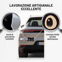 Carica l'immagine nel visualizzatore di Gallery, 6 adesivi in PVC a forma di gatto nero per paraurti auto