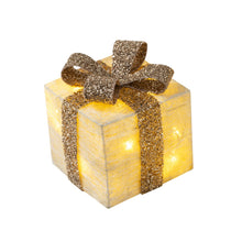 Carica l'immagine nel visualizzatore di Gallery, Bambelaa! Led Decorazione Light Gift Boxes - Set di 3 incl. Funzione Timer - Decorazione natalizia Decorazione natalizia Decorazione di Natale Illuminazione (Oro)