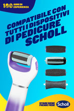Carica l'immagine nel visualizzatore di Gallery, Scholl Velvet 2in1 Leviga e Ammorbidisce, Sistema di Pedicure Elettronico per Levigare i Piedi Testine Interscambiabili 