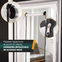 Carica l'immagine nel visualizzatore di Gallery, Hinrichs 2x Porta Antipolvere con Chiusura a Strappo - 220x120 cm - Copri Scarpiera con Cerniera - Antipolvere Casa - Co