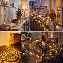 Carica l'immagine nel visualizzatore di Gallery, Catena Luminosa da Esterno 3 metri 150LED Luci Decorative a Grappolo Elettrica 31V con Timer, Luci Natale Esterno e Inte