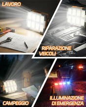Carica l'immagine nel visualizzatore di Gallery, Faretto LED Ricaricabile,30W Faro LED Ricaricabile Solare 4 Modalità di Illuminazione SOS Flash, 6000mAh Batteria Lampad