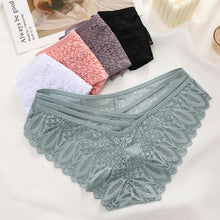 Carica l'immagine nel visualizzatore di Gallery, ALL OF ME Mutande Donna Brasiliano Slip Donna Pizzo Sexy Culotte Donna Lace Intimo Seducente Set Trasparente Vita Bassa Underwear Pacco da 6,M