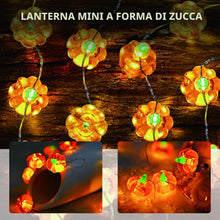 Carica l'immagine nel visualizzatore di Gallery, Decorazione a forma di zucca, 2m 20 LEDs, catena luminosa a LED
