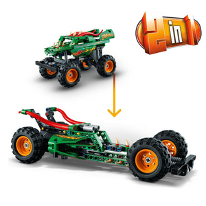 LEGO Technic Monster Jam Dragon, Set Monster Truck 2 in 1 con Pull-Back, Auto Offroad e Macchina Giocattolo Buggy, Giochi per Bambini e Bambine 42149