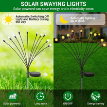 Carica l'immagine nel visualizzatore di Gallery, 4 Pezzi Luci Solari Esterno,10 LED Luci Solari Giardino Esterno,Lampade Solari Lucciole,Luce Solare Led Esterno per il Patio Giardino, Balcone - IP65 Impermeabile