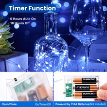 Carica l'immagine nel visualizzatore di Gallery, Luci LED Batteria con Timer, 2M 20LED Lucine Led Decorative a Batteria Fairy Light Ghirlanda Luminosa Lucine Waterproof 