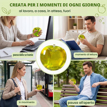 Carica l'immagine nel visualizzatore di Gallery, Squishy Mela 6 cm Turchese, Squishy Antistress Zucchero di Malto, Giocattolo Sensoriale a Ritorno Lento, Bolla Anti-Stre