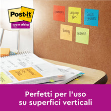 Carica l'immagine nel visualizzatore di Gallery, Post-it Foglietti Super Sticky, 6 Blocchetti (540 Fogli), 76 mm x 76 mm