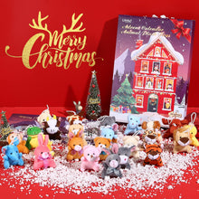 Carica l'immagine nel visualizzatore di Gallery, LIHAO Calendario dell'Avvento, 24pz MINI Giocattoli di Animali Peluche Regali Natale per Bambini
